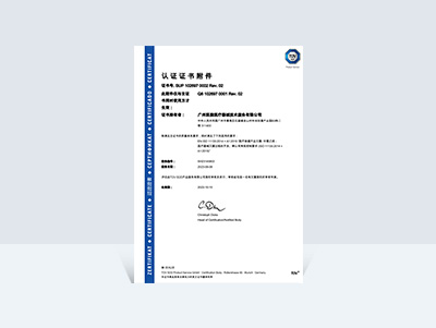 ISO 11135 Certificate - Chinese Ver.